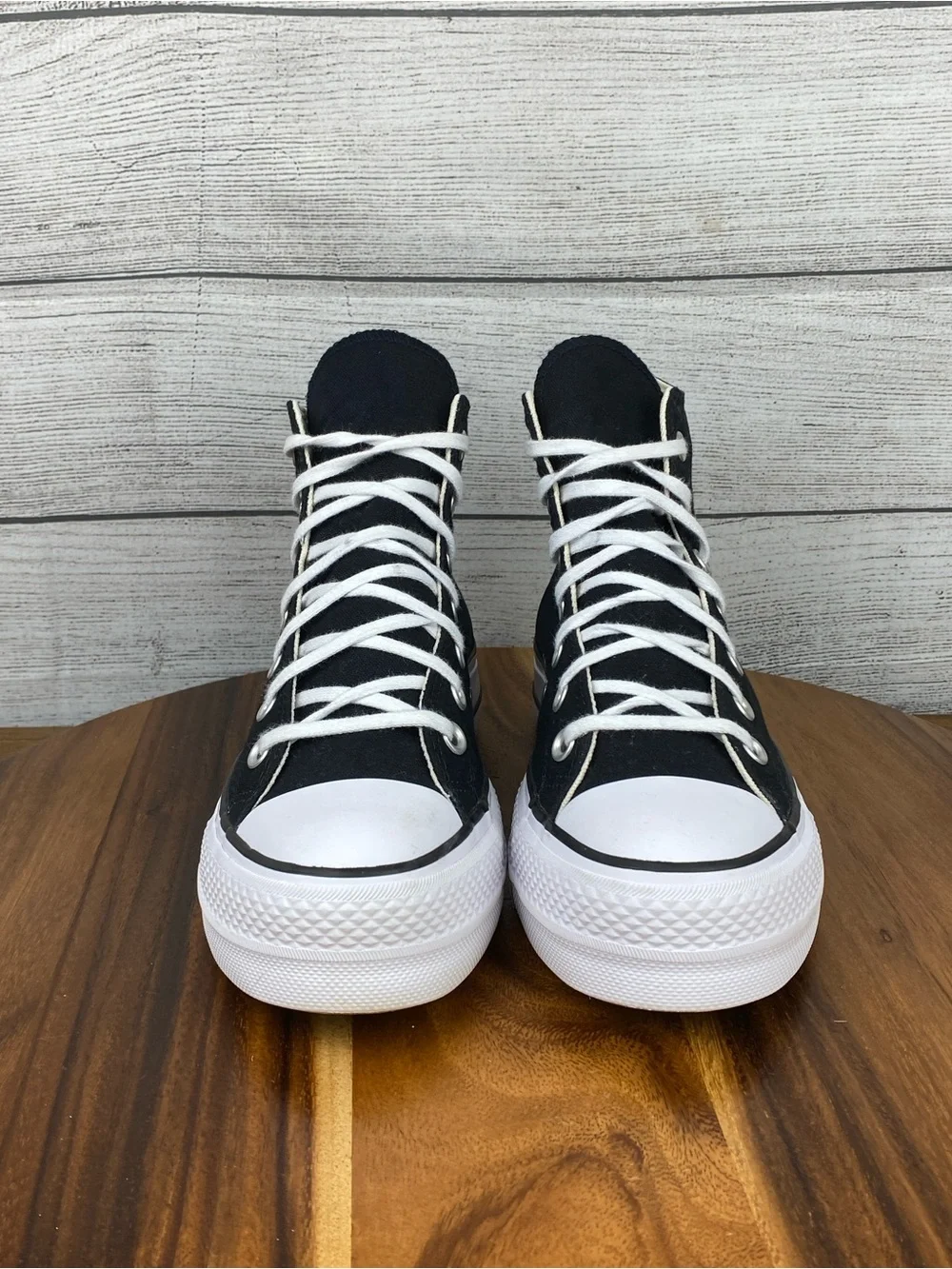 Converse Chuck Taylor All Star High Lift Platform Black Shoe 560845F Size 7.5